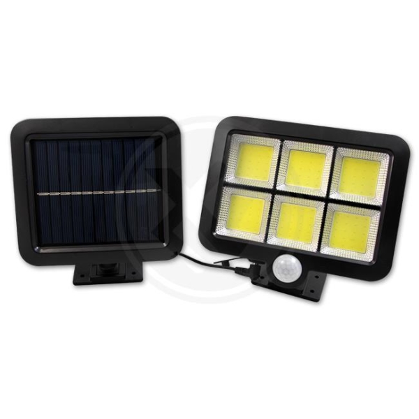 Saules LED prožektors IP54 6xCOB PIR