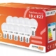 10 xLED spuldze E27, 7 W, spilgtums 600lm
