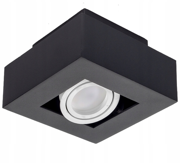 LED gaismeklis SQUARDO melns