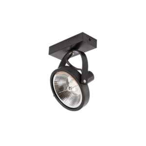 LED sienas lampa AR111 Leon kustīga x1 melna